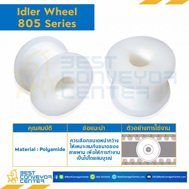 Idler for 17Z, BORE 30 MM., FOR CHAIN 805 : 6517158-805