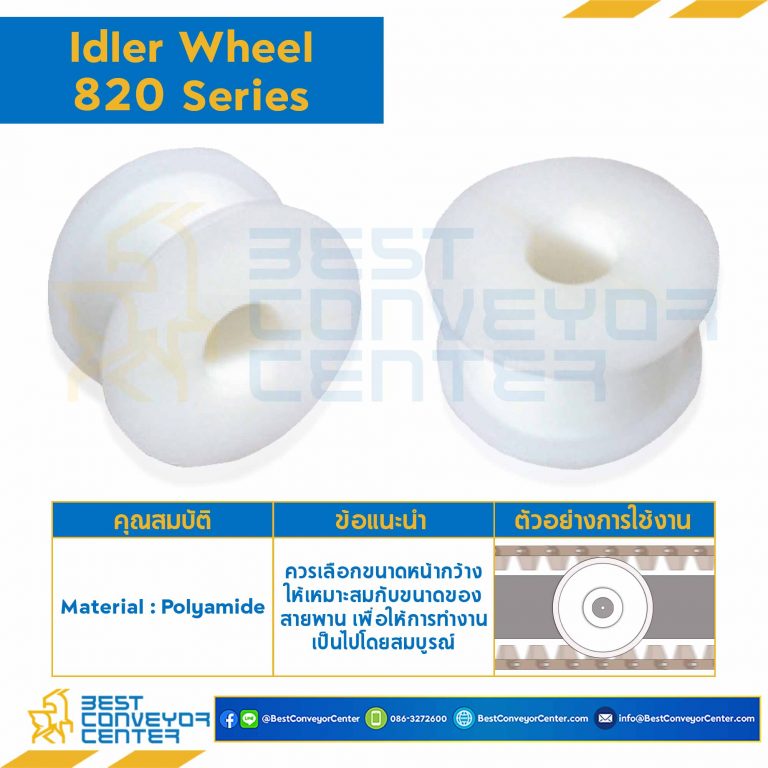 Idler for 17Z, BORE 30 MM., FOR CHAIN 820 : 6517504-820