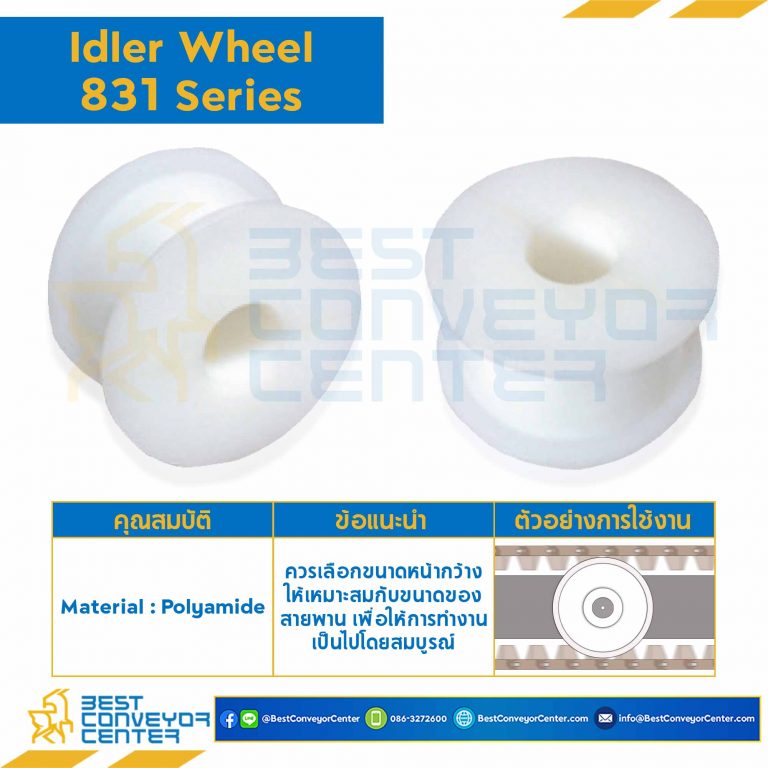 Idler for 21Z, BORE 25 MM., FOR CHAIN 831 : 6521542-831