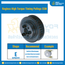 มู่เล่ย์ไทม์มิ่งแรงบิดสูงแบบไม่มีลิ่ม Pulleys Timing Keyless High Torque S5M หน้ากว้าง 10 mm. 60 ฟัน : KHT-S5M-10-60TES