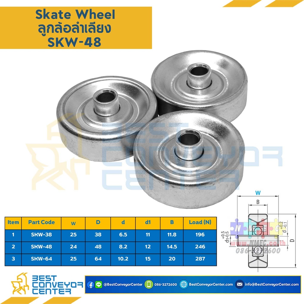 SKW-48 - Skate Wheel Conveyor #48