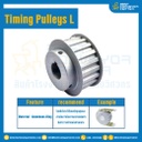 มู่เล่ย์ไทม์มิ่ง Pulley Timing L (มีดุม) หน้ากว้าง 19.1 mm. 28 ฟัน : Pulley Timing L-19.1-28TB