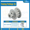 มู่เล่ย์ไทม์มิ่ง Pulley Timing XL (มีดุม) หน้ากว้าง 6.4 mm. 10 ฟัน : Pulley Timing XL-6.4-10TB