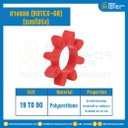 GR-19R-RED : ยางยอยสีแดง Rotex Coupling GR19, ยาง 6 แฉก