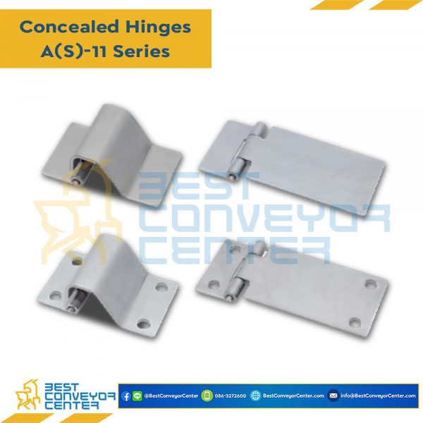 AS-110 บานพับซ่อนสแตนเลส ขนาด 69.3×45 mm. หนา 2 mm.