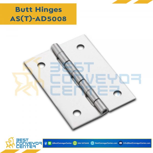 AT-AD5008 บานพับเหล็กชุบซิงค์ ขนาด 50×70 mm. หนา 1.2 mm.