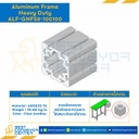 Aluminum Frame 8-45 Series Slot width 10 100×100 mm. L200 mm. Clear Anodize (Heavy Duty) : ALF-GNFS8-100100-200