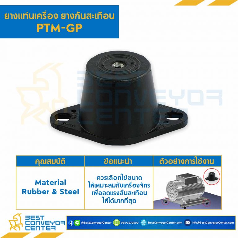 ลูกยางรับแรงสั่นสะเทือน PTM-GP : RB-PTM-GP-100