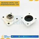 ลูกปืนตุ๊กตา UCF3361DC พลาสติกสีขาว ลูกปืนเหล็ก รูเพลา 40 mm. : UCF3361DC-40