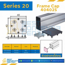 S20FC40402SB FRAME CAP 40402S : Series 20 Polyamide Black