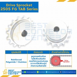 SPROCKET 19Z, BORE 25 MM., DIA 154.3 MM. FOR CHAIN 2503FG TAB : 2500Z1925035-2503FG TAB