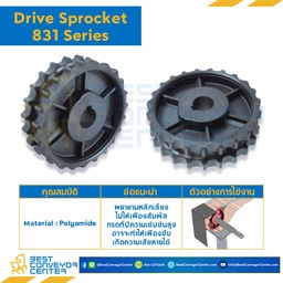 SPROCKET 17Z, BORE 30 MM., DIA 102.5 MM. FOR CHAIN 831 : 6317472-831
