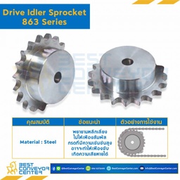 SPROCKET 15Z, BORE 16 MM., DIA 91.63 MM. FOR CHAIN 863 : 1010015S-863