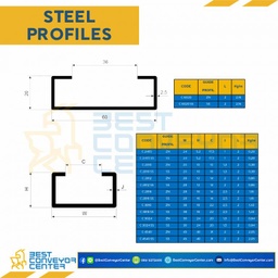 Steel Profiles W60H20 : C6020