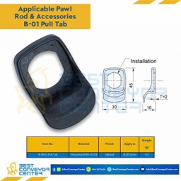 B-1602 Pull Tab Polyamide (PA6-GF33) ใช้กับ B-01 series