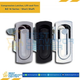 BZ-18119W(W) Compression Latches-Short Shaft Zinc Alloy-Bright chrome Pawl #19