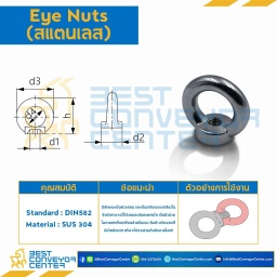 ENSS-1/2 Eye Nut สแตนเลส 1/2″