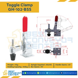 Toggle Clamp แบบกดแนวตั้ง SUS304 : GH-102-BSS
