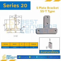 S20SPB-SST-4SS S PLATE BRACKET SS-T TYPE : Series 20 SUS304 M4