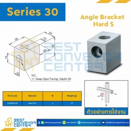 S30ABHS2S ANGLE BRACKET HARD S : Series 30 Steel Zinc M2