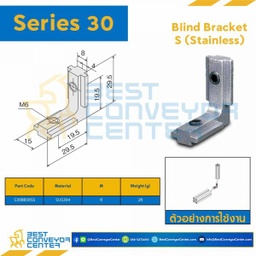 S30BBS6SS BLIND BRACKET S : Series 30 SUS304 M6