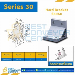 S30HB-S3060-5S HARD BRACKET S3060 : Series 30 Steel Zinc M5