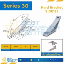 S30HBS-DE135-4S HARD BRACKET S.DE135 : Series 30 Steel Zinc M4