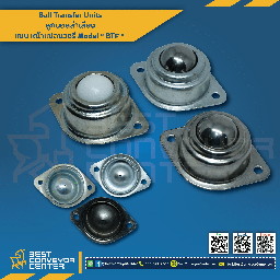 BTF-25B ; Ball Transfer Units แบบหน้าแปลนวงรี 25 mm. (SUS304)