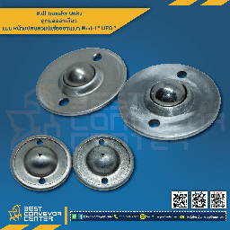 UFO-25A ; Ball Transfer Units แบบหน้าแปลนวงกลม 25 mm.(Steel Zinc)