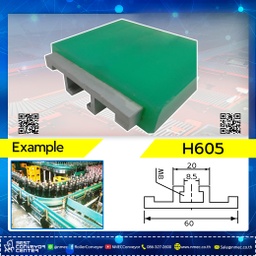 SG6012G : ไกด์ประคองขวดด้านข้างพร้อมรางอลูมิเนียม Side Guide 60x12xSlotM8 สีเขียว