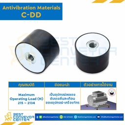 C-DD4040-M10x40 : ยางกันการสั่นสะเทือน ชนิดมีรูต๊าปที่ปลายทั้งสองด้าน เกลียว M10