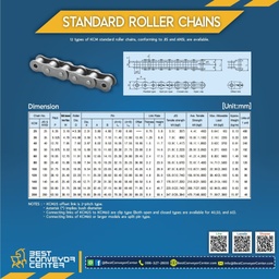 RS80-โซ่แถวเดียว เบอร์ 80