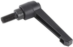 AHK-M10L30SB : ด้ามจับมือหมุนเหล็กหล่อตัวผู้ M10x30 mm.เหล็กดำ