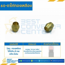 ตาไก่ทองเหลือง 60x8mm.