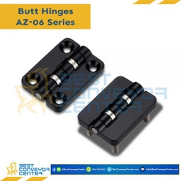 AZ-0621-47 บานพับ Zinc Alloy Black ขนาด 40.5×54 mm. หนา 7.5 mm.
