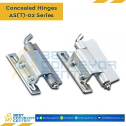 AT-0220 บานพับซ่อนเหล็กชุบซิงค์ ขนาด 48.5×60 mm. หนา 2.5 mm.