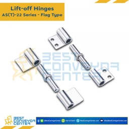 AS-2211 บานพับธงสแตนเลส ขนาด 46×51 mm. หนา 2 mm.