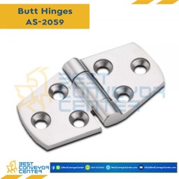 AS-2059 บานพับสแตนเลส SUS316 ขนาด 72×38 mm. หนา 5 mm.