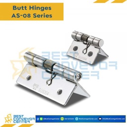 AS-0840 บานพับสแตนเลส ขนาด 51×38 mm. หนา 1.5 mm.