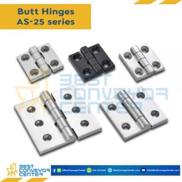AS-2532 บานพับสแตนเลสเคลือบเงา ขนาด 100×100 mm. หนา 6 mm.