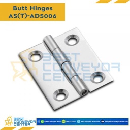 AT-AD5006 บานพับเหล็กชุบซิงค์ ขนาด 38×50 mm. หนา 1.2 mm.