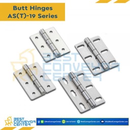 AT-1930 บานพับเหล็กชุบซิงค์ ขนาด 50×65 mm. หนา 2 mm.