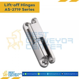 AS-2719-1 บานพับแบบถอดได้สแตนเลสเคลือบเงา ขนาด 14.5×80 mm. หนา 4.5 mm.