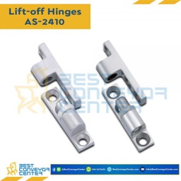 AS-2410W บานพับแบบถอดได้สแตนเลสเคลือบเงา ขนาด 22.7×65 mm. หนา 6 mm.