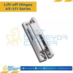 AS-2718 บานพับแบบถอดได้สแตนเลสเคลือบเงา ขนาด 25×100 mm. หนา 10 mm.