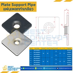 PEE-5050SS16เพลทปิดท่อเหลี่ยม 50x50x3 mm. เกลียว M16 SUS304