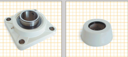 312125ACB TYPE F205, SQUARE SUPPORT BORE 25 mm. BLACK COLOR, OPEN COVER