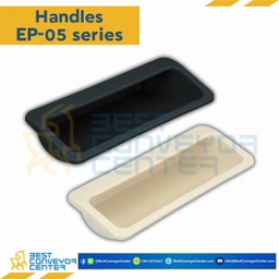 EP-0510W มือจับฝังพลาสติก ขนาด 96.5×40.2×H20.3 mm. สีขาว